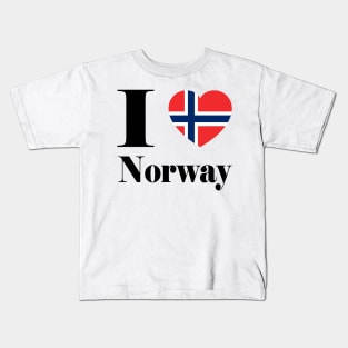 I Love Norway Kids T-Shirt